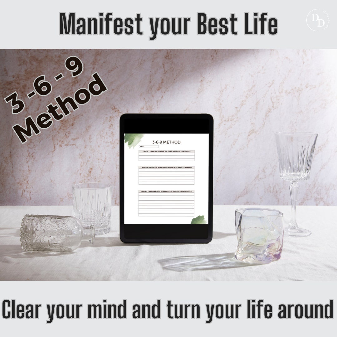 Printable Manifestation Journal for Intentional Manifesting, Law of Attraction, Self-Reflection, Manifesting Planner and Goal Setting