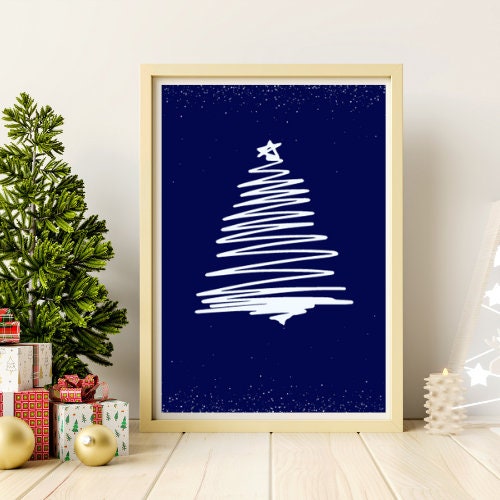 Deck the Halls! Christmas Print Set of 3, Xmas Wall Art, Trendy Decor, Digital Download - Holiday Print Ensemble for Festive Home Ambiance.