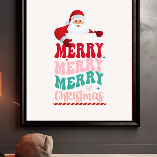 Christmas gallery wall art trendy prints, 29 Christmas digital prints, holiday prints, xmas prints, merry Christmas, Christmas print